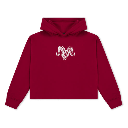 Winfield Rams Oversized Crop Hoodie