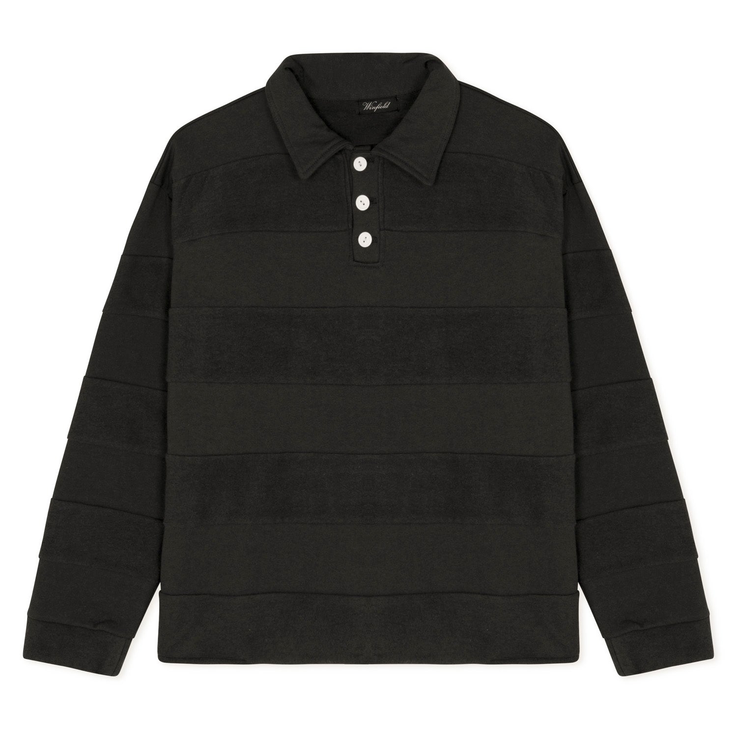 Winfield Patchwork Long Sleeve Polo Shirt