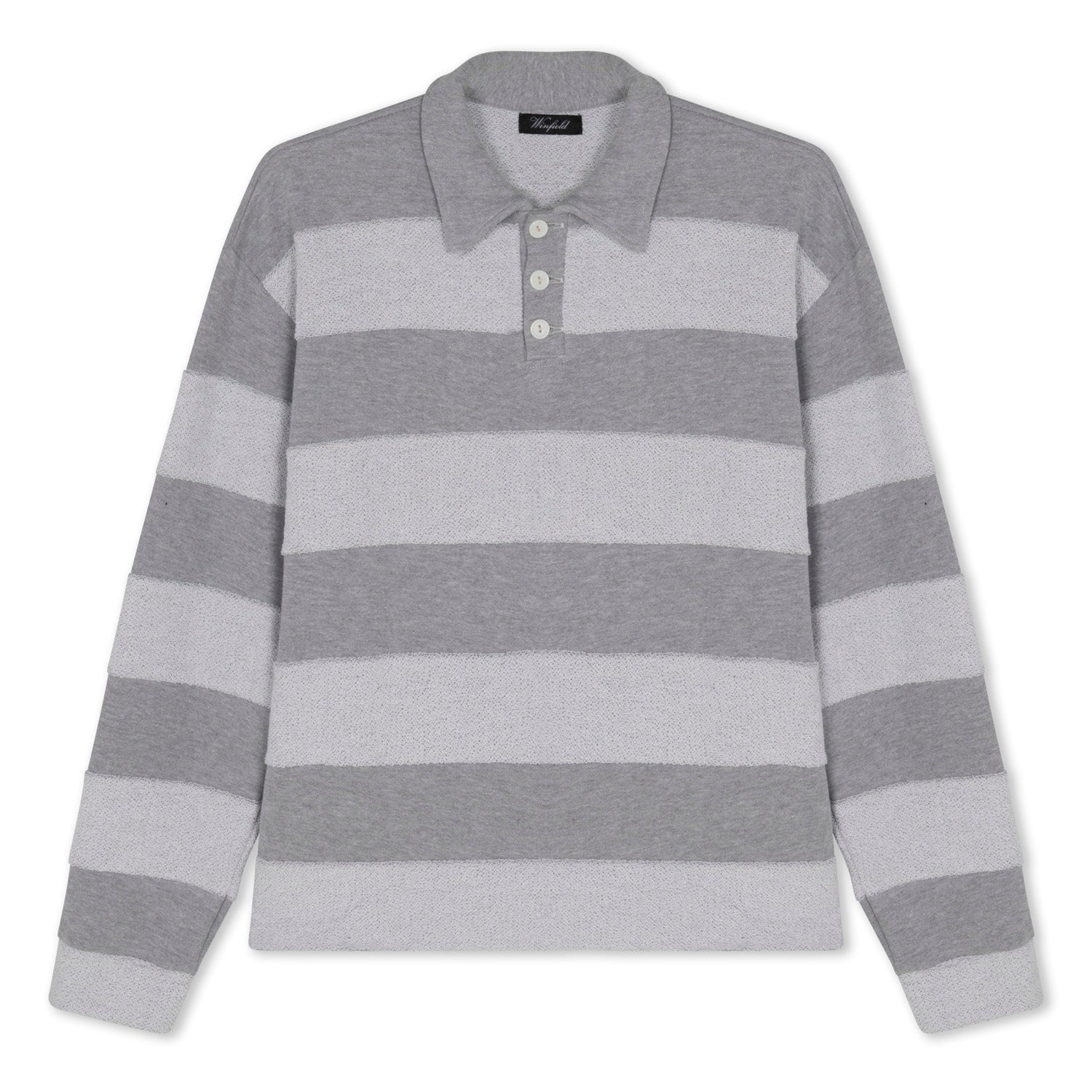 Winfield Patchwork Long Sleeve Polo Shirt