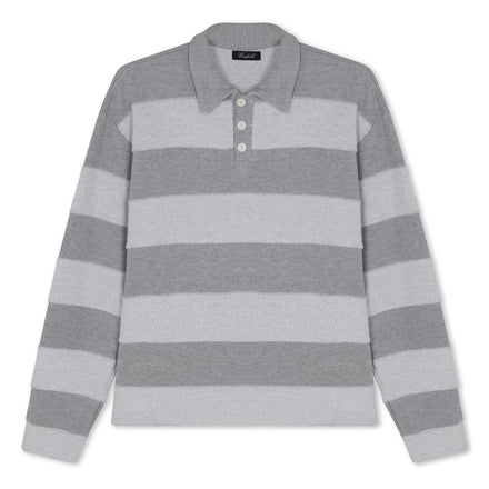 Winfield Patchwork Long Sleeve Polo Shirt